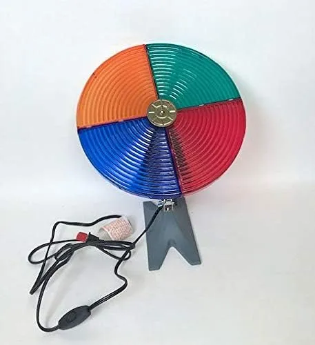 Christmas Tree Color Wheel - Illuminates Your Indoor Christmas Tree. Great on Silver/White/Aluminum Color Indoor Holiday Trees!