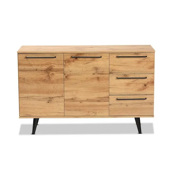 Baxton Studio Radley 3-Drawer Sideboard Buffet