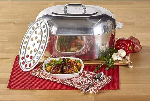 IMUSA 15" Cajun Classic Oval Aluminum Roaster