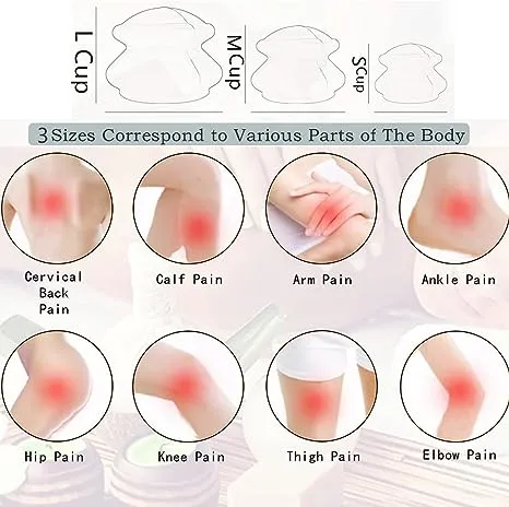 6 Sizes Cupping Therapy Set-Profession<wbr/>al Cupping Therapy Studio and Household 