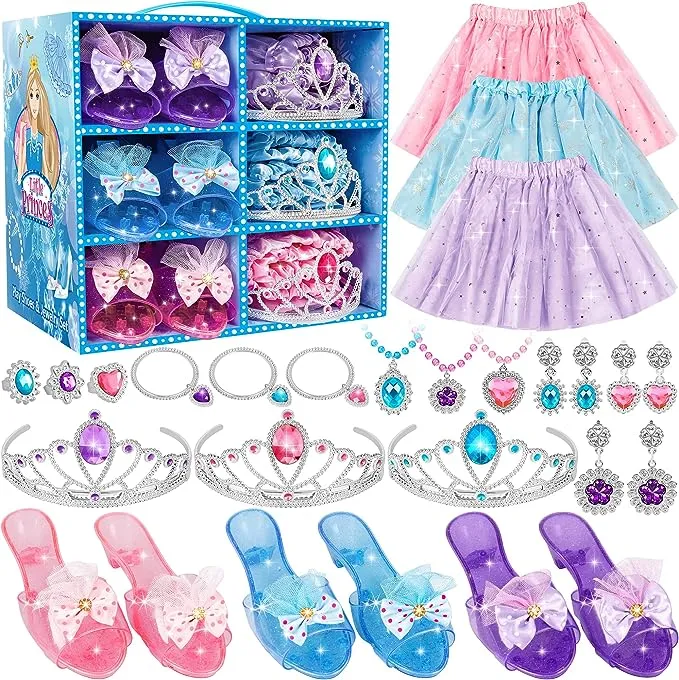 LJZJ Princess Dress Up Toys & Jewelry Boutique Costumes Set