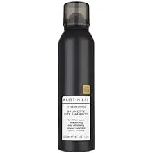 Kristin Ess Style Reviving Brunette Dry Shampoo for Dark + Brown Hair with Vitamin C, Vegan - 4 oz