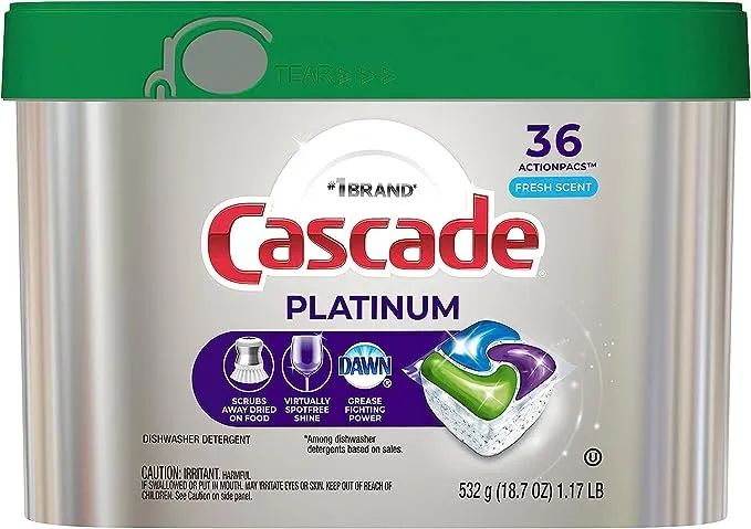 Cascade Dishwasher Detergent Platinum ActionPacs