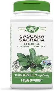 Nature's Way, Cascara Sagrada, 270 mg, 180 Vegan Capsules