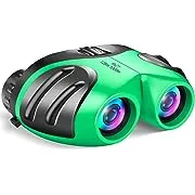 LET'S GO! Easter Best Toys for 3-12 Year Old Boy, DIMY Compact Waterproof Binocular for Kids Boys Brithday Easter Gifts for 3-12 Year Old Boys Toys for Year Old Boys 3-12 Green