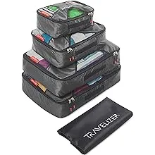 Travel Packing Cubes 5 pcs Luggage Organizer Set for Bag & Suitcase