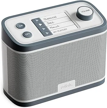 Relish - Simple Portable FM Radio and MP3 Music Player for Seniors, Elderly or Visually Impaired – Large Buttons, Simple Design, Easy to Use