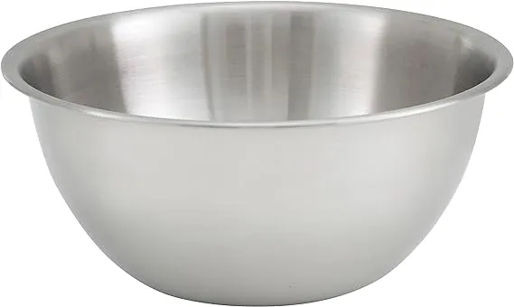 Winco Deep Mixing Bowl, 8-Quart, Stainless Steel