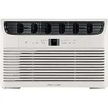 Frigidaire FFRA062WAE Window-Mounted Room Air Conditioner, 6,000 BTU with Multi-Speed Fan, Sleep Mode, Programmable Timer, in White