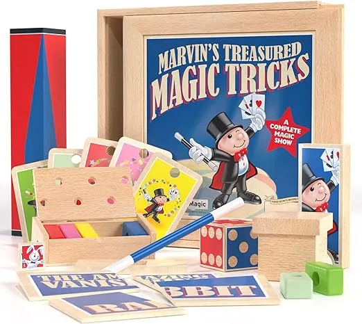 Marvin's Magic Treasured Magic Tricks Wooden Set