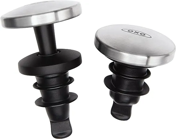 OXO Steel Expanding Wine Stopper (2 Pack)