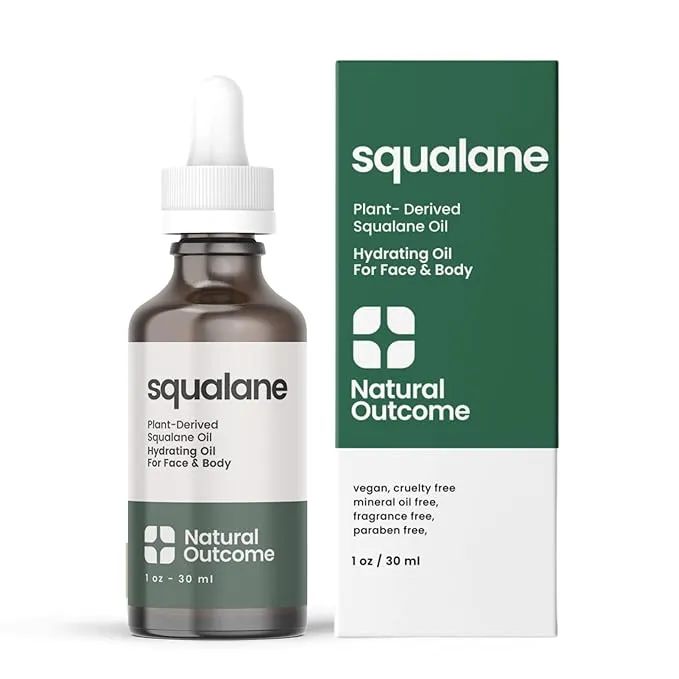 Pure Squalane Oil l 100% Plant Derived Squalane Oil for Face, Body, Hair & Lips I Weightless Moisturizing Oil Firms Skin, Reduces Fine Lines & Enhances Skin Elasticity I 1 oz