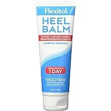 Flexitol Heel Balm 4 oz Tube (Pack of 2), Rich Moisturizing & Exfoliating Foot Cream. Fast Relief of Rough, Dry & Cracked Skin On Heels/Feet. for