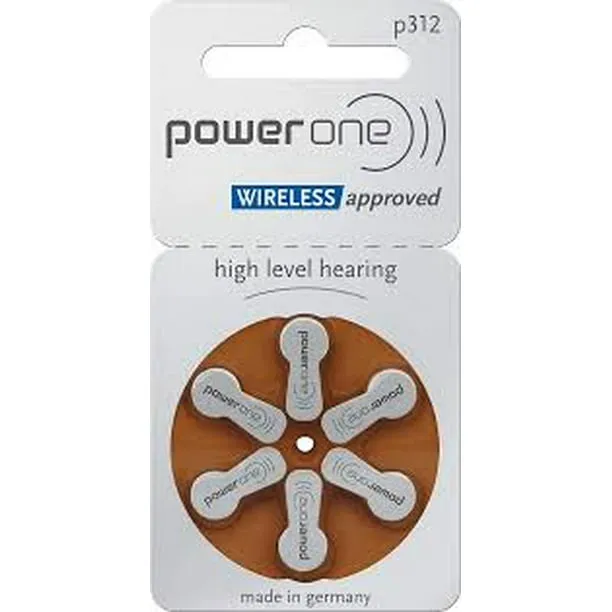 PowerOne Size Hearing Aid Batteries