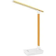 Desk Lamps for Home Office Dimmable LED Desk Lamp with USB Charging Port, Eye Caring Desklamp, Touch Control with 5 Lighting Modes 3 Level Brightness