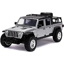 2020 Jeep Gladiator Pickup Truck Silver with Black Top Fast & Furious