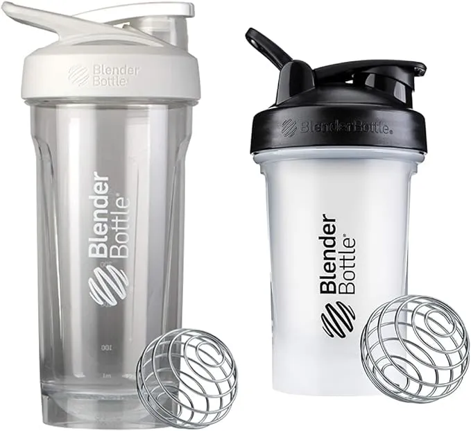 BlenderBottle Strada Shaker Cup Perfect for Protein Shakes and Pre Workout, 28-Ounce, White