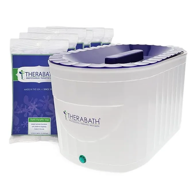 Therabath Professional Thermotherapy Paraffin Bath - Arthritis Treatment Relieves Muscle Stiffness - For Hands, Feet, Face and Body - 6 lbs of Paraffin Wax (ScentFree)