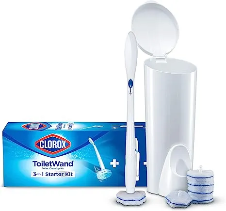 Clorox Toilet Cleaning System - ToiletWand, Storage Caddy and 16 Heads (Package May Vary)