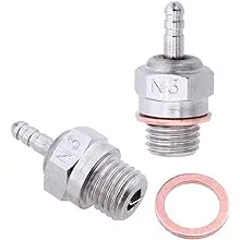 2pcs Hobbypark 70117 Duty Glow Plug #3 N3 Hot Spark Nitro Engine Parts Replace OS 8 for Traxxas Kyosho HSP HPI Redcat 1/8 1:10th RC Car Truck Buggy