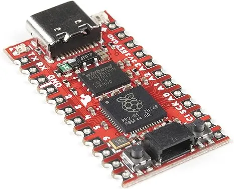 SparkFun Pro Micro - RP2040 - Dual Cortex M0+ Processors - 30 programmable IO for Extended Peripheral Support - Timer with 4 Alarms - MicroPython - C/C++ - USB-C Connector for Programming