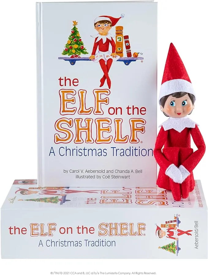 The Elf on the Shelf: A Christmas Tradition - Girl Scout Elf with Blue Eyes - Includes Artfully Illustrated Storybook, Keepsake Box and Official Adoption Certificate