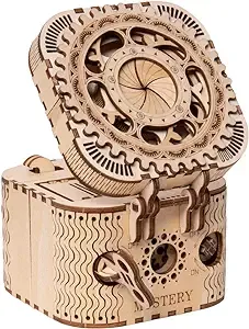 ROKR 3D Wooden Puzzle Password Box Model Kits