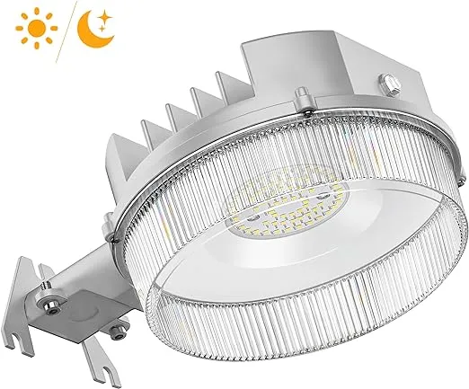 CINOTON Barn Light 42W, 5000K Dusk to Dawn Outdoor with Photocell, 4950LM Area Light, Replace Up to 400W Incandescent/175WMH, Yard Light UL-Listed