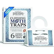 Dr. Killigan's Premium Double Potent Pantry Moth Traps with Pheromones Prime, Sticky Indian Meal Moth Traps for House, How to Get Rid of Moths in House, Organic Moth Pheromone Traps (20 Pack, Blue)