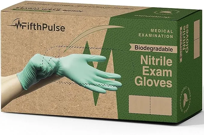 FifthPulse Biodegradable Disposable Nitrile Gloves