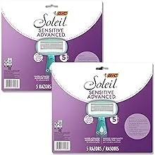 Bic Soleil Sensitive Advanced Women's Disposable Razors, 5 Blades, 10 Count