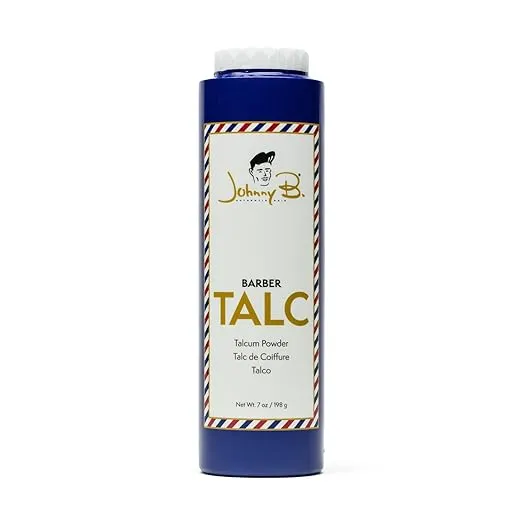 JOHNNY B. Professional Barber Talc Talcum Powder 7 oz.