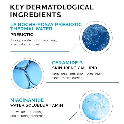 La Roche-Posay Toleriane Hydrating Gentle Face Cleanser, Daily Facial Cleanser with Niacinamide and Ceramides for Sensitive Skin, Moisturizing Face Wash for Normal to Dry Skin, Fragrance Free