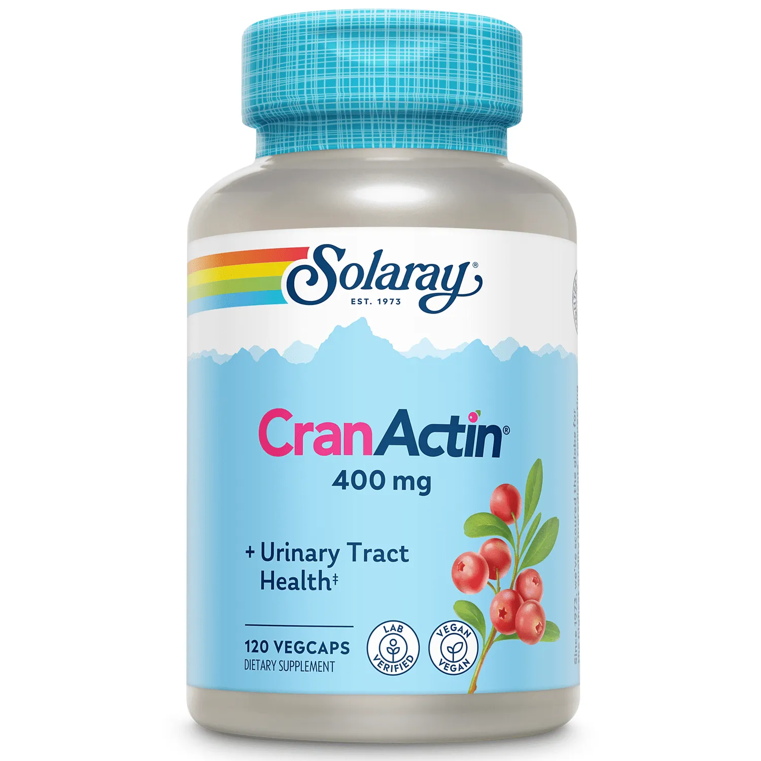 Solaray, CranActin, Urinary Tract Health, 400 mg, 120 VegCaps