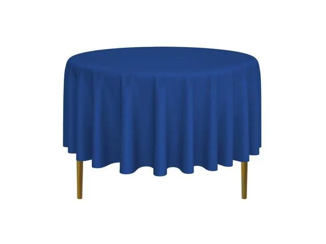 Lann's Linens - 10 Premium 90' Round Tablecloths for Wedding / Banquet / Restaurant - Polyester Fabric Table Cloths - Royal Blue