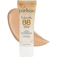 purlisse Perfect Glow BB Cream SPF 30: Clean & Cruelty-Free, Medium Flawless Coverage, Hydrates with Jasmine | Light Warm 1.4ozpurlisse Perfect Glow BB Cream SPF 30: Clean & Cruel…