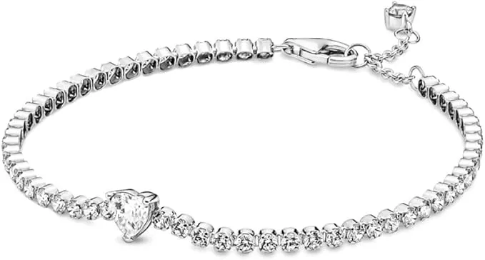 PANDORA Jewelry Beads & Pave Bracelet for Women - 14k Rose Gold-Plated with Cubic Zirconia