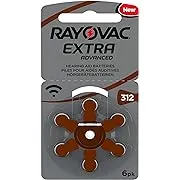 Rayovac Hearing Aid Battery, Size 312 (60 Batteries)Rayovac Hearing Aid Battery, Size 312 (60 Batteries)