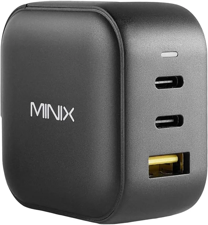 Minix 66W Turbo 3-Port Gan Wall Charger