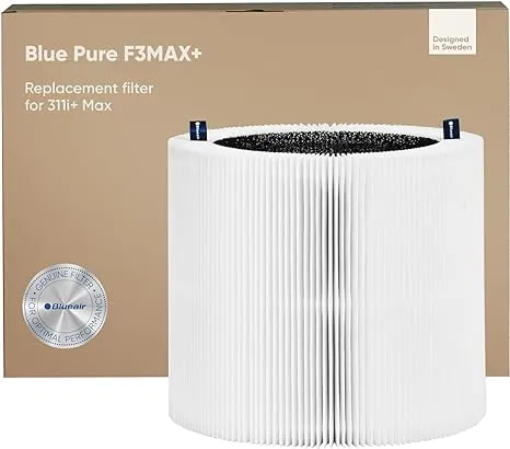 BLUEAIR Blue Pure 311i+ Max Genuine Replacement Filter, Blue Pure F3MAX+, fits Blue Pure 311i+ Max Air Purifier