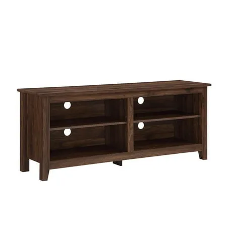 Walker Edison 58" Wood TV Media Stand Storage Console - Dark Walnut