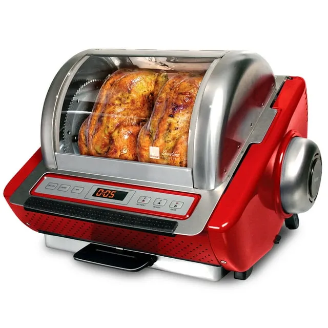 EZ-Store Red Countertop Rotisserie Oven