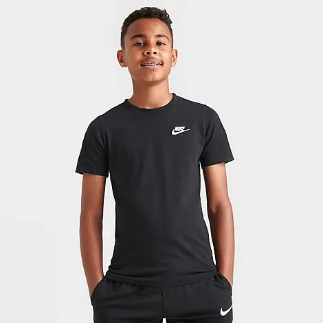 Nike Boys NSW Tee Embroidery Logo Futura T-Shirts AR5254-657 Size L