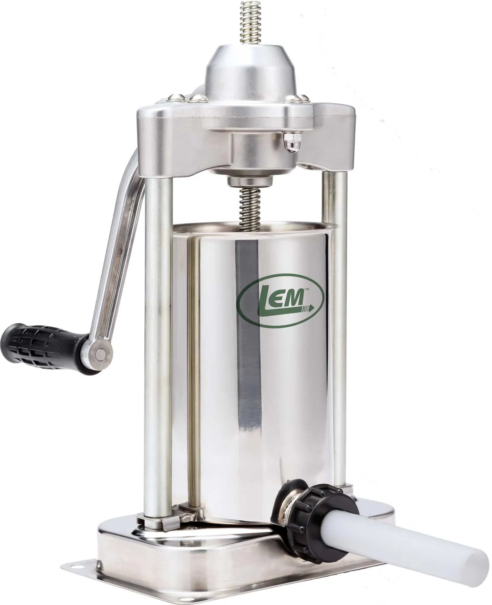 LEM - 1606 - Mighty Bite Brushed Nickel Silver 1 speed 5 lb. Sausage Stuffer