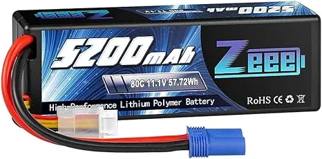 Zeee 11.1V 80C 5200mAh 3S Lipo Battery