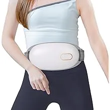 Wireless Abdominal Massage Belt Machine, Portable & 3 Massage Modes with Dual Rotating & Heating System for Promote Digestion, Relieve Stomach, Back, Belly Fat. Gifts for Women & Men