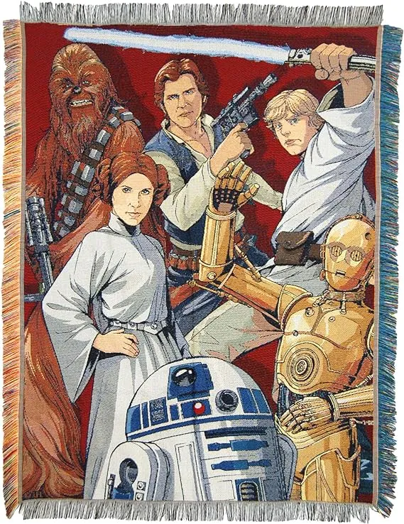 Northwest Star Wars Woven Tapestry Throw Blanket, 48" x 60", Rebel Forces