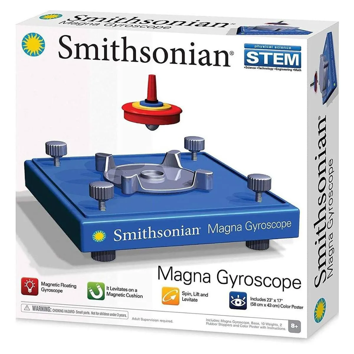 Smithsonian Science Activities Magna Gyroscope Blue 6"x6"