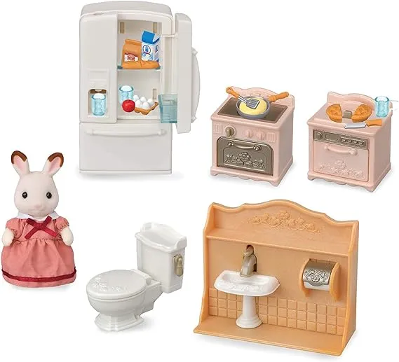 Calico Critters Playful Starter Furniture Set - Toy Dollhouse Furniture and Accessories Set with Collectible Figure IncludedCalico Critters Playful Starter Furniture Set - Toy Dollhouse Furniture and Accessories Set with Collectible Figure Included