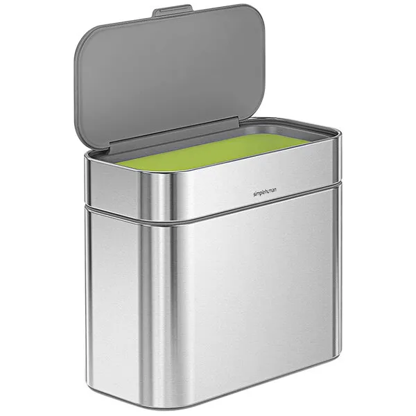 simplehuman 4 Liter Compost Caddy, Brushed Stainless Steel